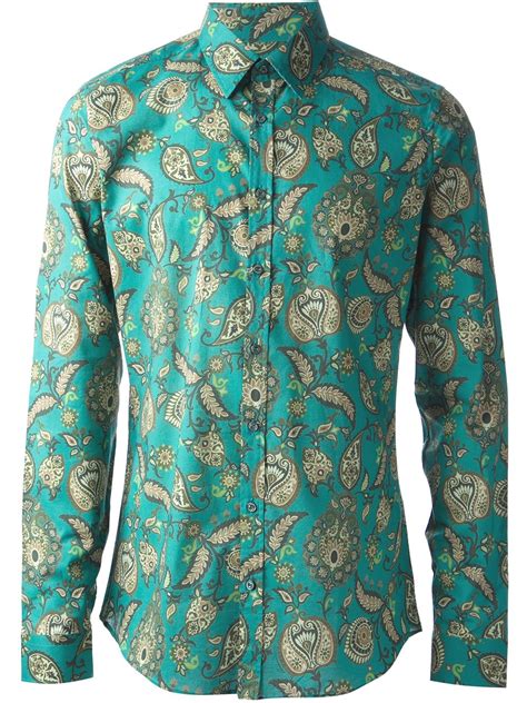 gucci bloom shirt green men linen|Gucci Dress Shirts for Men .